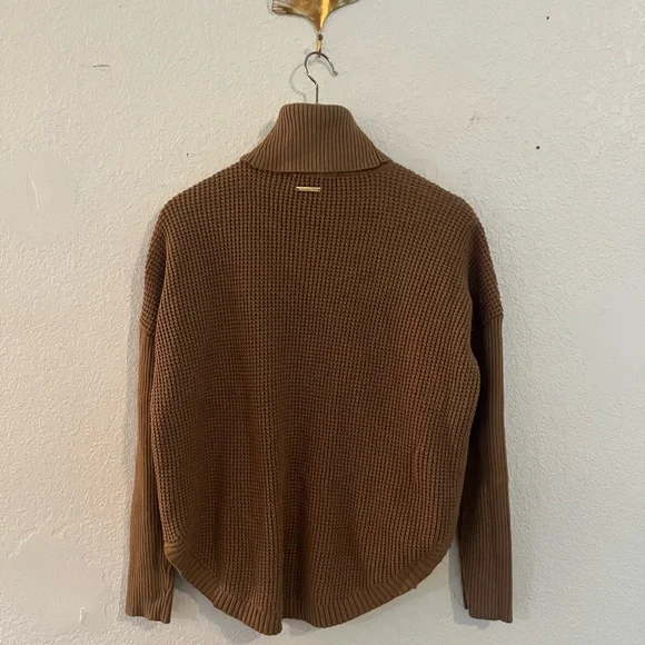 Michael Kors Brown Waffle Knit Sweater - Picture 7 of 7